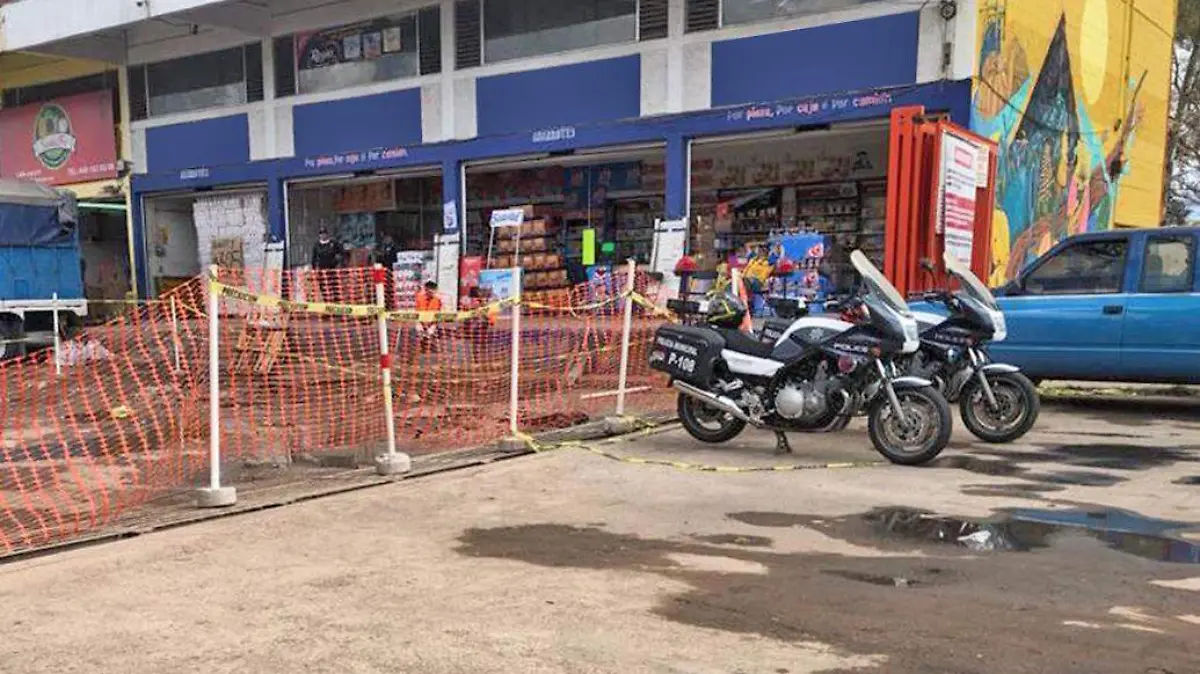 policias vs comerciantes